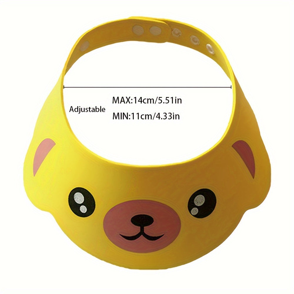 Keep your hair dry and protected with this Adjustable Shower Cap made of EVA material. Featuring fun Cartoon Designs, this Waterproof Shampoo Hat is a must-have Bathroom Essential. The Comfort-Fit Head Wash Cap is perfect for keeping your hair safe while