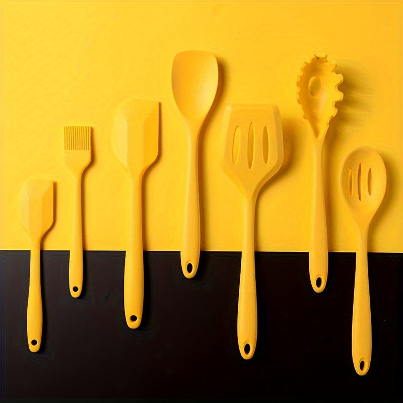 Set of 11 Silicone Kitchen Utensils - Ideal for Home and Restaurant Use, Non-Stick and Heat Resistant - Great for Gifting on Christmas, Hanukkah, Labor Day, Mother's Day, or Thanksgiving