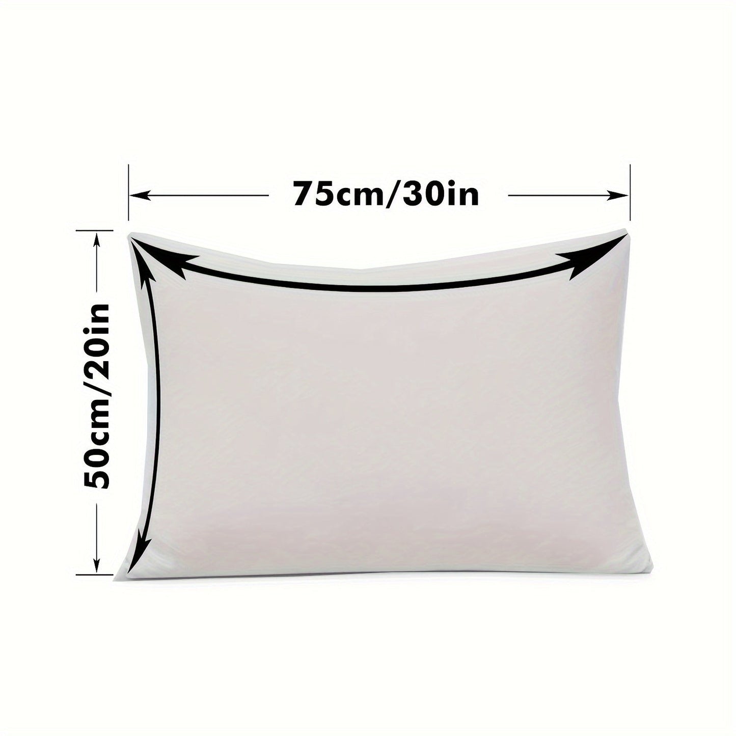 Waterproof Gray Pillowcase with Zipper Closure - Made with Soft, Breathable Polyester Fabric, Machine Washable, Ideal for Bedroom & Living Room Decor