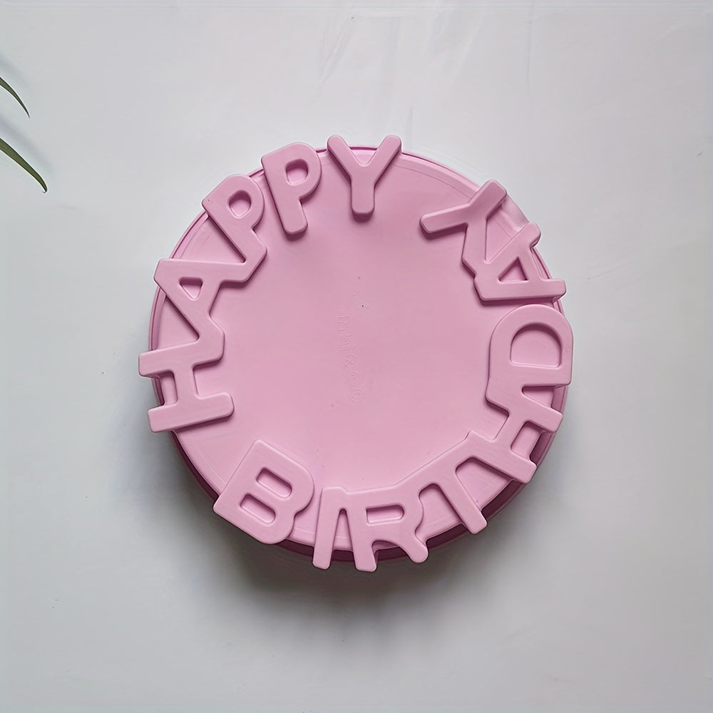 1 piece of Birthday Cake Pan (20.09cm) is available in silicone material. This HAPPY BIRTHDAY Baking Pan can be used for various baking purposes and is a handy addition to your collection of oven accessories, baking tools, kitchen gadgets, and home