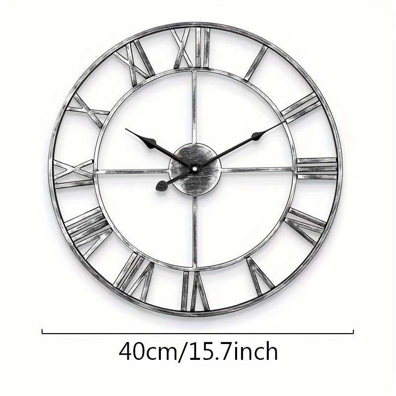 Chic Home Wall Clock, Unique Iron Art Decoration, Perfect Gift for Christmas, Halloween, and Thanksgiving Day