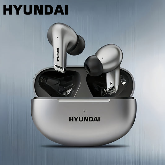 HYUNDAI LP5 Wireless headset with low latency, long battery life, sound isolation, mic for gaming, sports, and music.