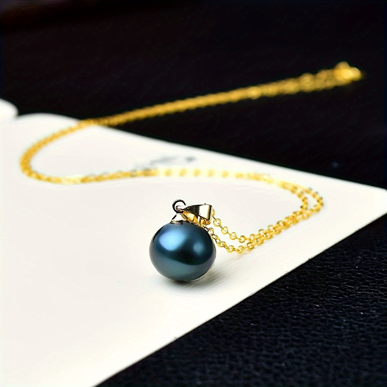 A stunning black pearl pendant necklace in elegant Bohemian style, crafted from S925 Sterling Silver and featuring a lustrous freshwater pearl. Perfect for everyday wear or as a thoughtful gift for a special woman.