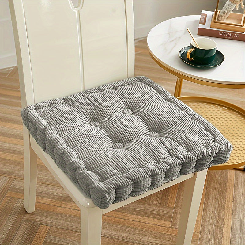 Soft and thick Tatami seat cushion for office, bedroom, and dining chair - round dandelion corduroy cushion for home decor.