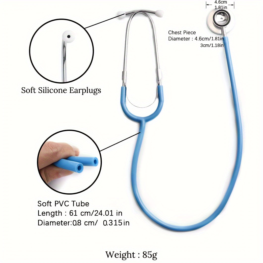 Portable Dual Head Stethoscope - Professional Cardiology Medical Equipment for Nurse Learner