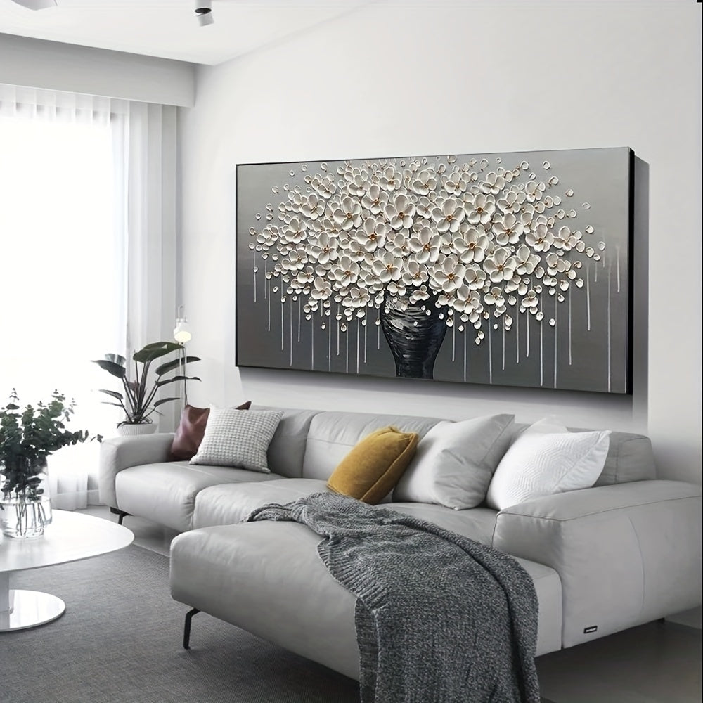 Abstract golden tree flower canvas painting poster for modern living room decoration without frame.