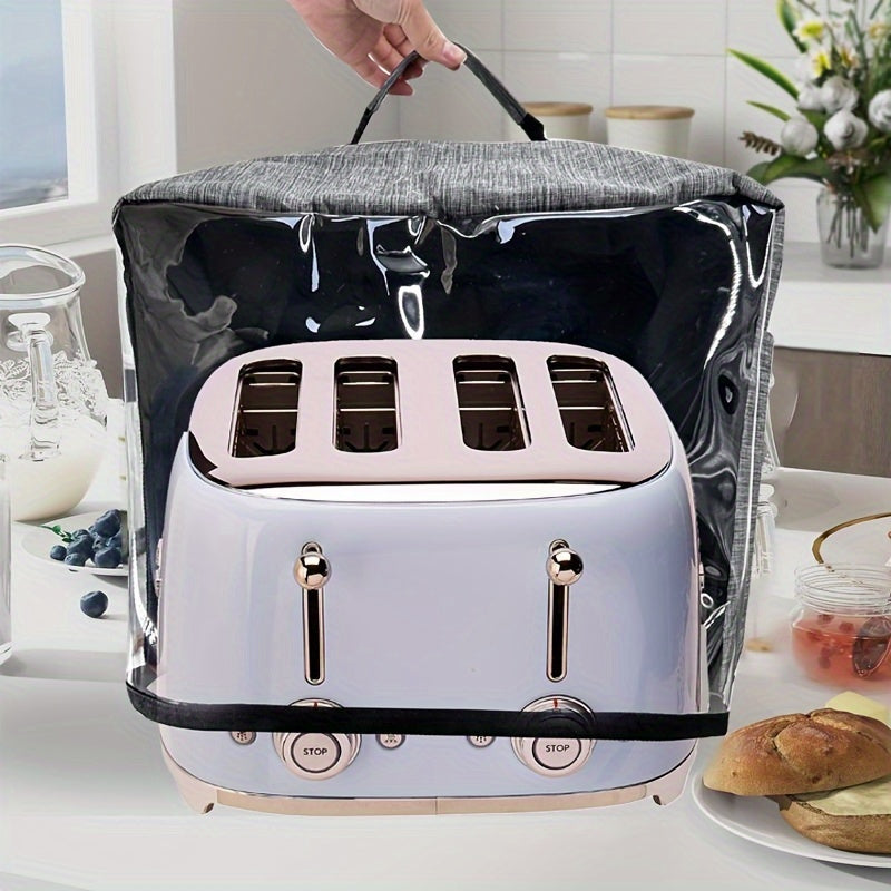 One-piece durable Oxford cloth cover for toaster, waterproof protector for air fryer, non-electric and food-safe accessory compatible with bread machine.