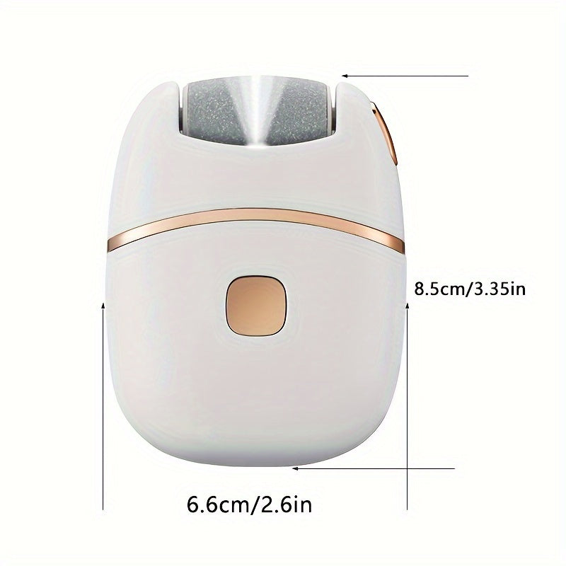 MIGUAN Rechargeable Electric Foot Grinder: Portable, USB Charging, Hypoallergenic Plastic, 400mAh Lithium Battery, Includes Multiple Sanding Bands for Smooth Feet.