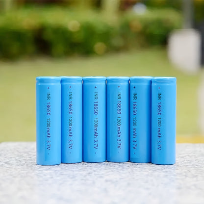 10 18650 rechargeable lithium batteries - 3.7V, 1200mAh, durable and long-lasting for various applications