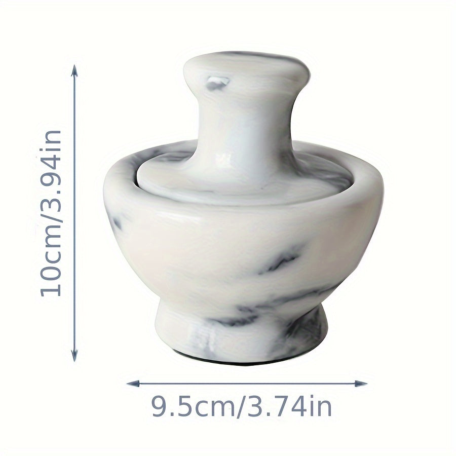 Premium Marble Mortar and Pestle Set for Easy Grinding of Spices, Garlic, Pepper, and Pills in the Kitchen