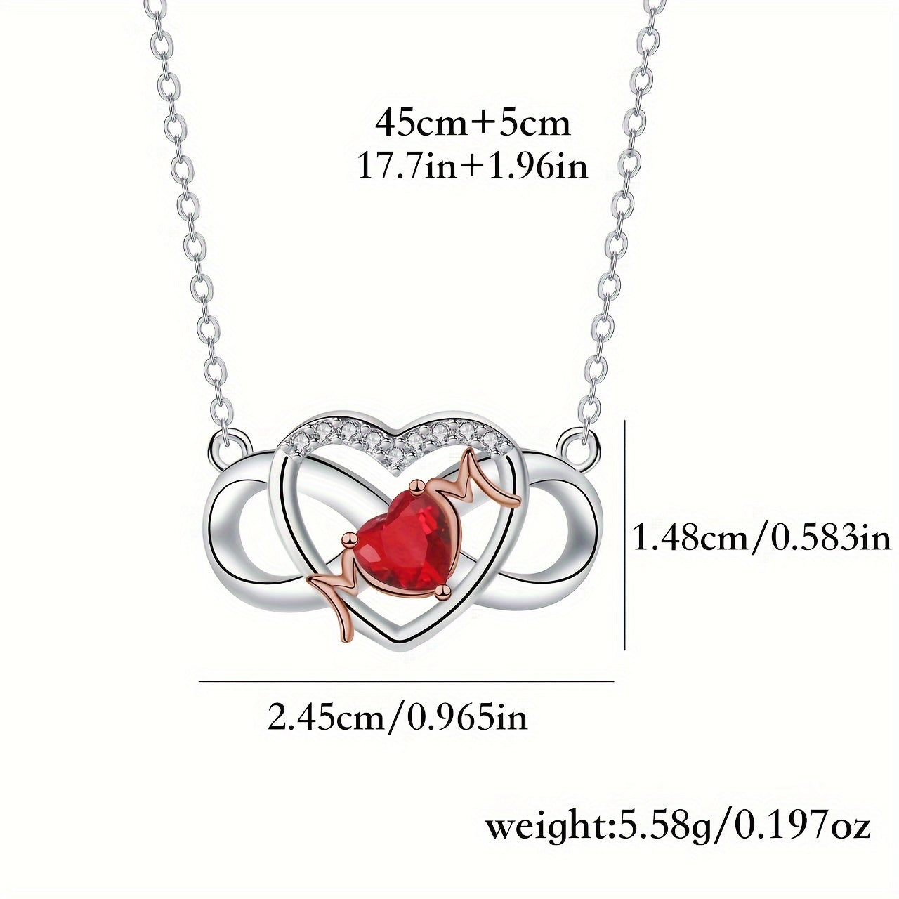 One piece of a Red Bear Rotating Soap Rose Gift Box featuring a Love Letter Pendant Necklace, made with Synthetic Zirconia and Copper materials. This simple party style gift is perfect for Mother's Day, festive celebrations, and all seasons.