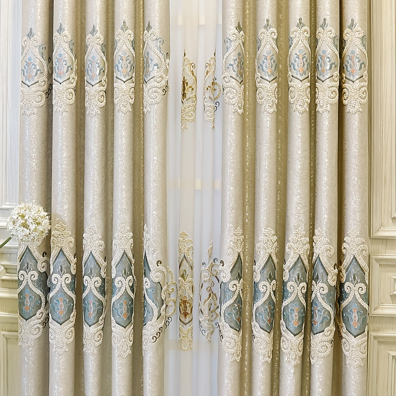 Stylish fabric window curtain panels, ideal for enhancing home decor and maintaining privacy, sold as a set of 1 piece.