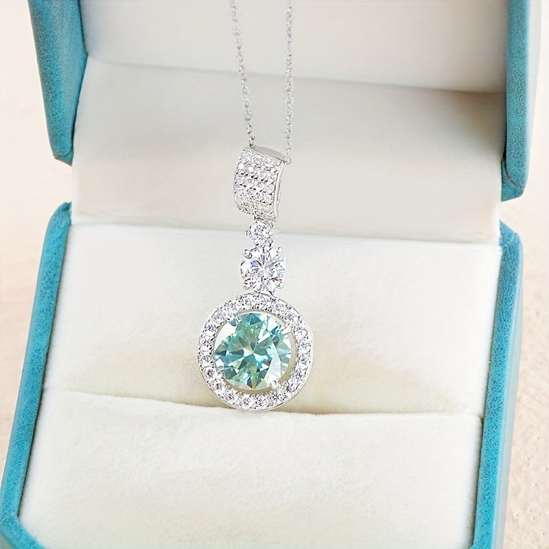 Ajoyib 5 karat Moissanite pandantli marjon - 18K oltin qoplamasi va 925 sterling kumush bilan ta'minlangan, gippoallergen va uzoq muddatli - to'ylar va nikohlar uchun ideal