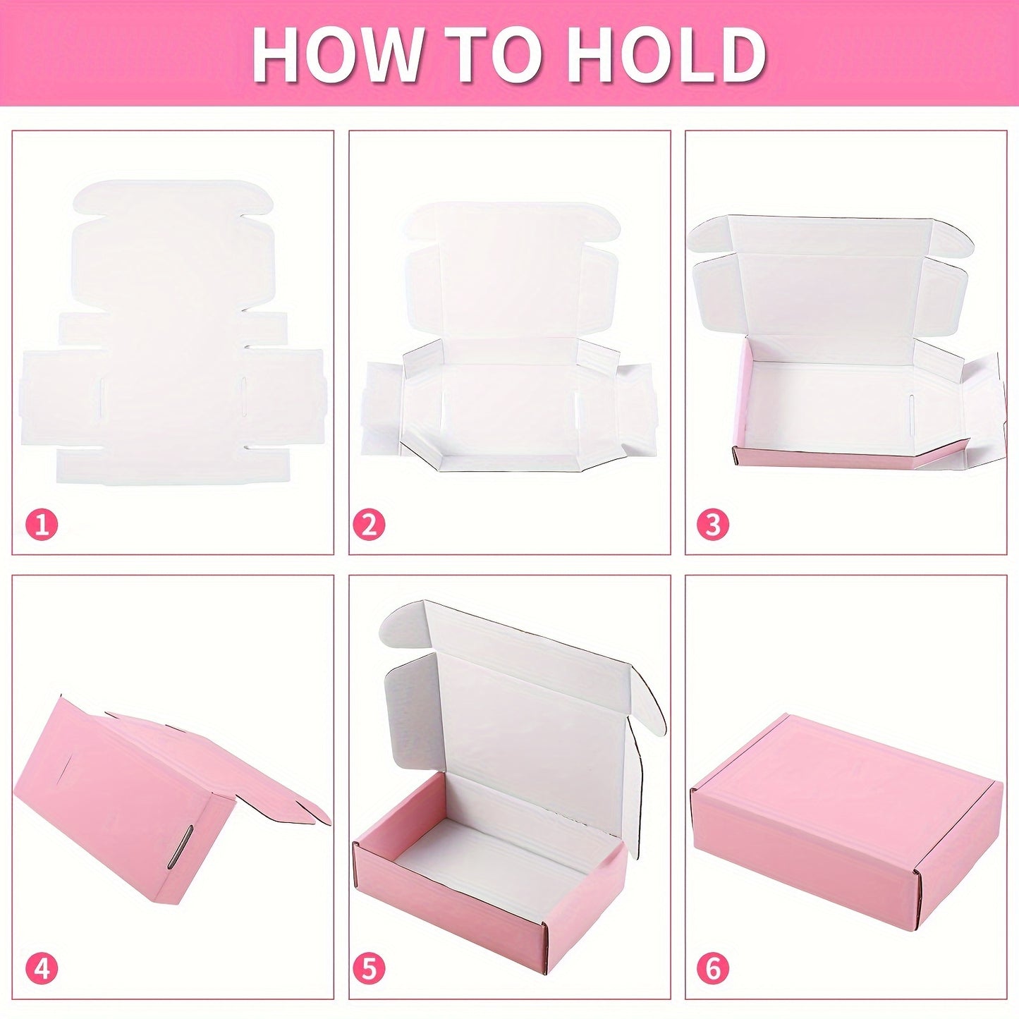 Pack of 10/15/20 Pink Corrugated Cardboard Shipping Boxes, 19.99 x 12.98 x 3.0 cm - Ideal for Jewelry, Cosmetics & Small Items - Perfect for Business & Personal Use, Gift Packaging|Sturdy &