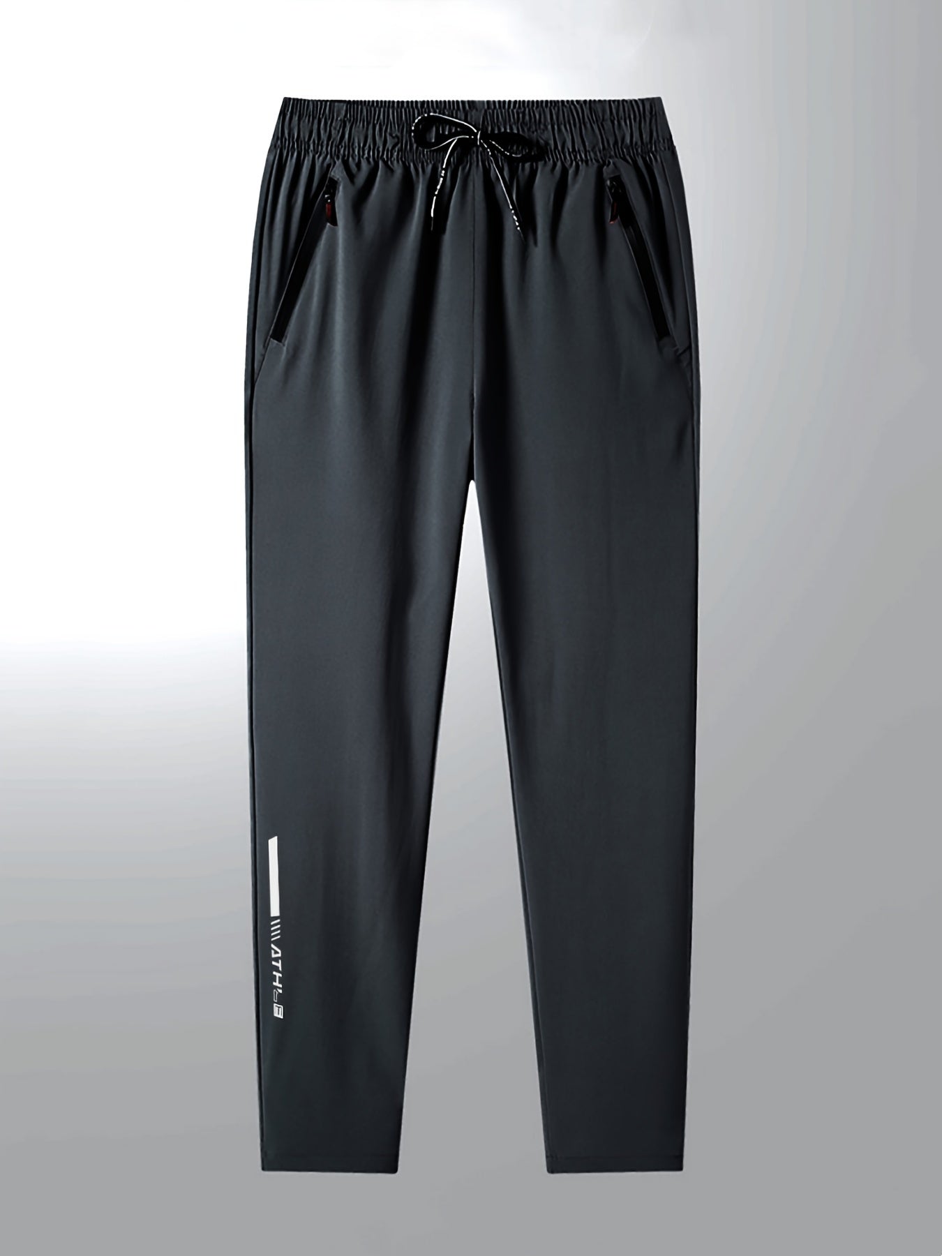 Men's track pants with zipper pockets for outdoor activities gifted.