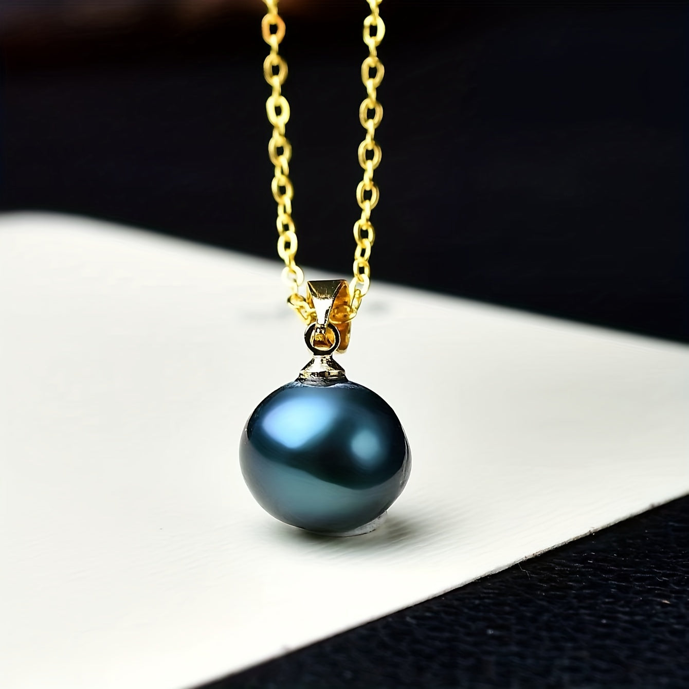 A stunning black pearl pendant necklace in elegant Bohemian style, crafted from S925 Sterling Silver and featuring a lustrous freshwater pearl. Perfect for everyday wear or as a thoughtful gift for a special woman.