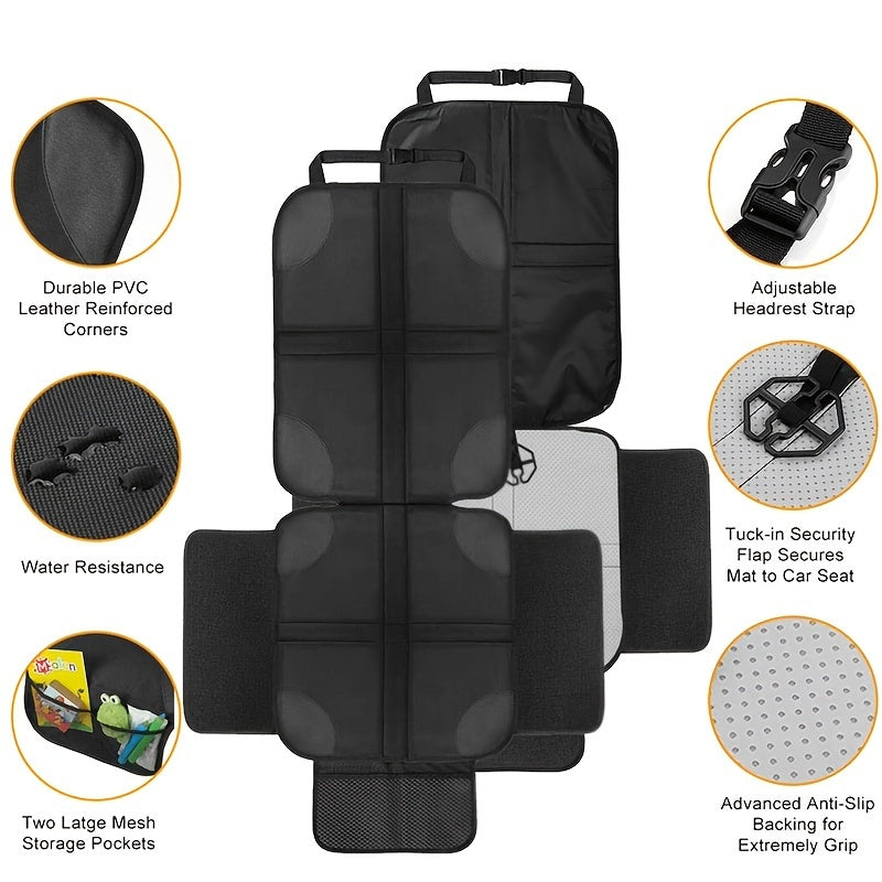 Protect your car seats with our waterproof fabric Car Seat Protector! Easy to clean and anti-slip, this cushion provides safety and protection for your car seats.