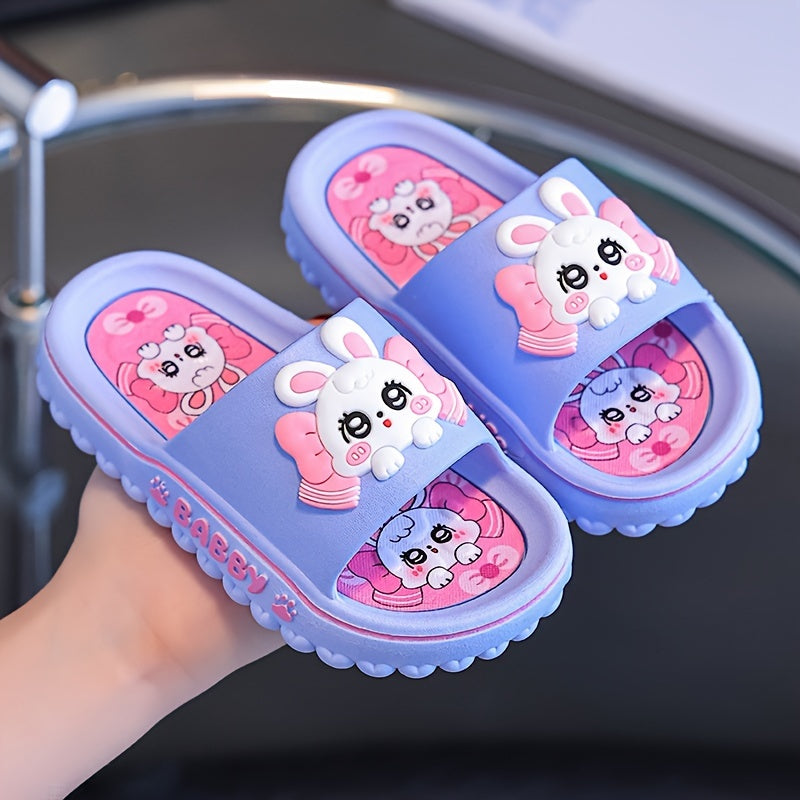 Kids' Bunny Slippers - Non-Slip, Comfy, & Versatile for Boys & Girls Year-Round