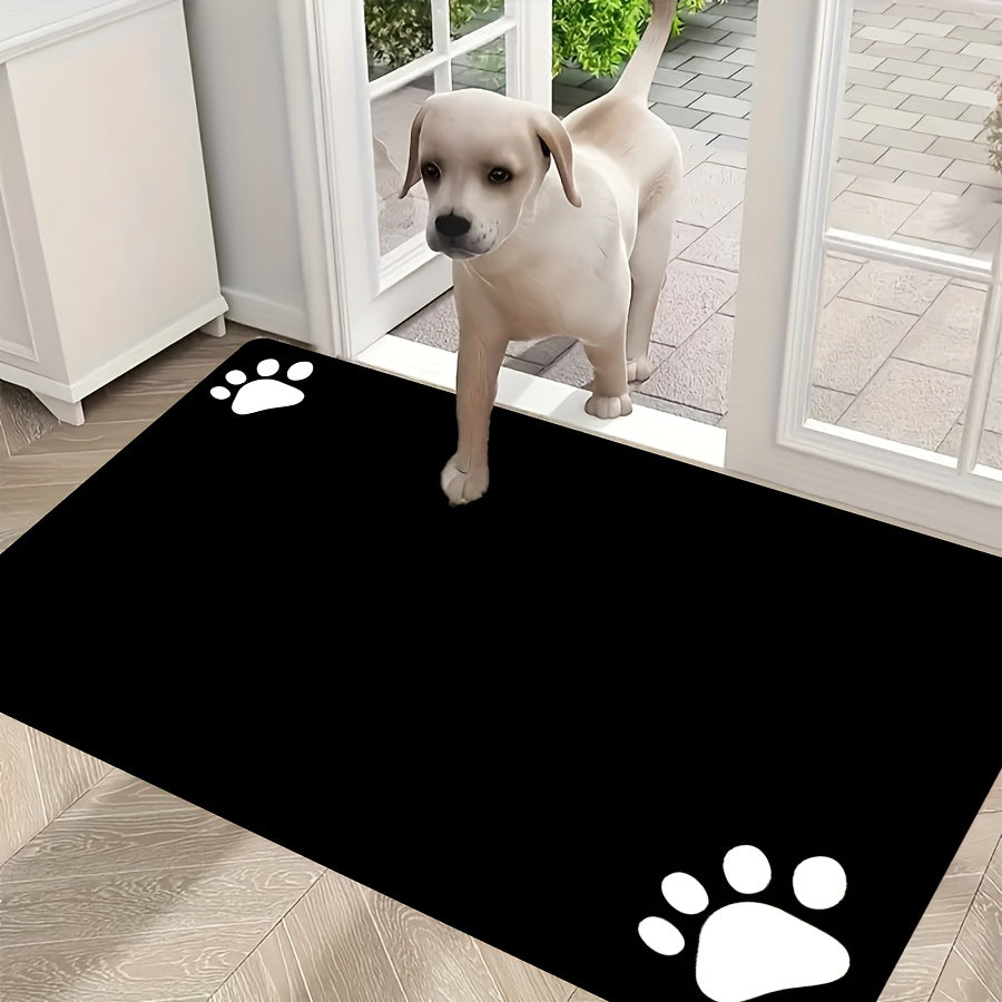 Soft non-slip pet mat for dogs, absorbs liquids quickly, easy to clean.