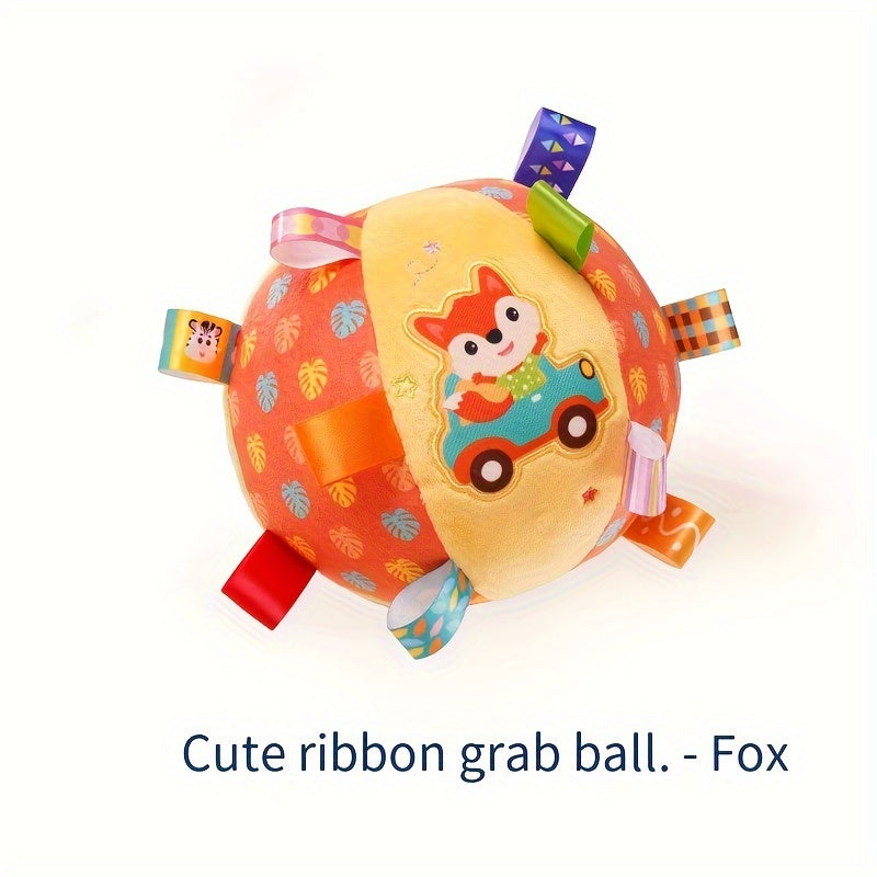 Baby Toy: Plush Rattle Ball for Newborns with Soothing Grasping and Educational Features