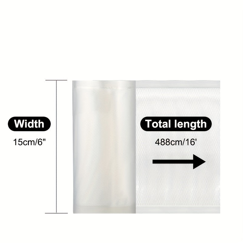 Top-Quality Vacuum Sealer Bags - 1 Roll for Preserving Food, Ideal for Storing Meat & Steak, Sous Vide Ready, Essential for Every Kitchen