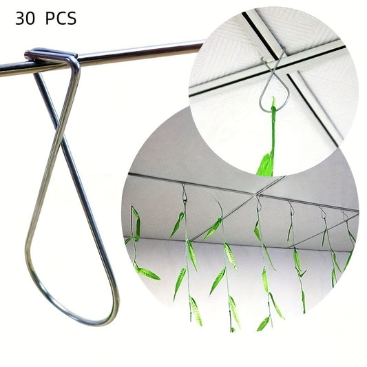 30 шт. Крючки для потолка для подвешивания декораций на Т-образных потолках в офисе, классе, доме и на свадьбах.