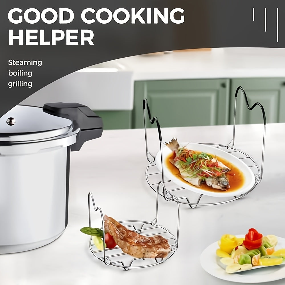 This versatile kitchen tool is perfect for steaming, baking, and separating water. With heat-resistant silicone handles, it's easy to use and convenient for all your pot accessories. Retrieve all your delicious food with ease using this multifunctional