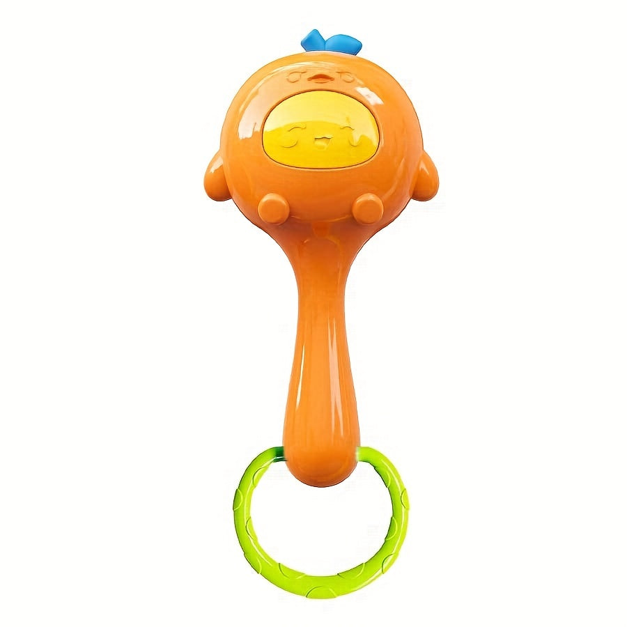 Baby grip sand hammer toy for infants, sound-producing shake bell for newborns, non-toxic, suitable for ages 0-3.