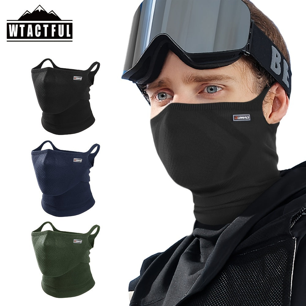 Stylish Knitted Face Mask by WTACTFUL - Perfect for Outdoor Sports, Cycling, Running, Skiing - Windproof, Sweat Absorbing, and Breathable - Suitable for Men and Women