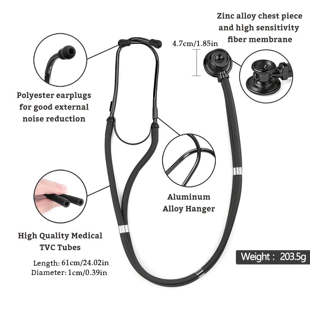 Dual-head medical stethoscope for doctors.