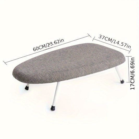 Portable and sturdy ironing board with a collapsible design - light and easy to use, perfect for small living spaces like dorms and apartments, no electricity required for wrinkle-free clothes.