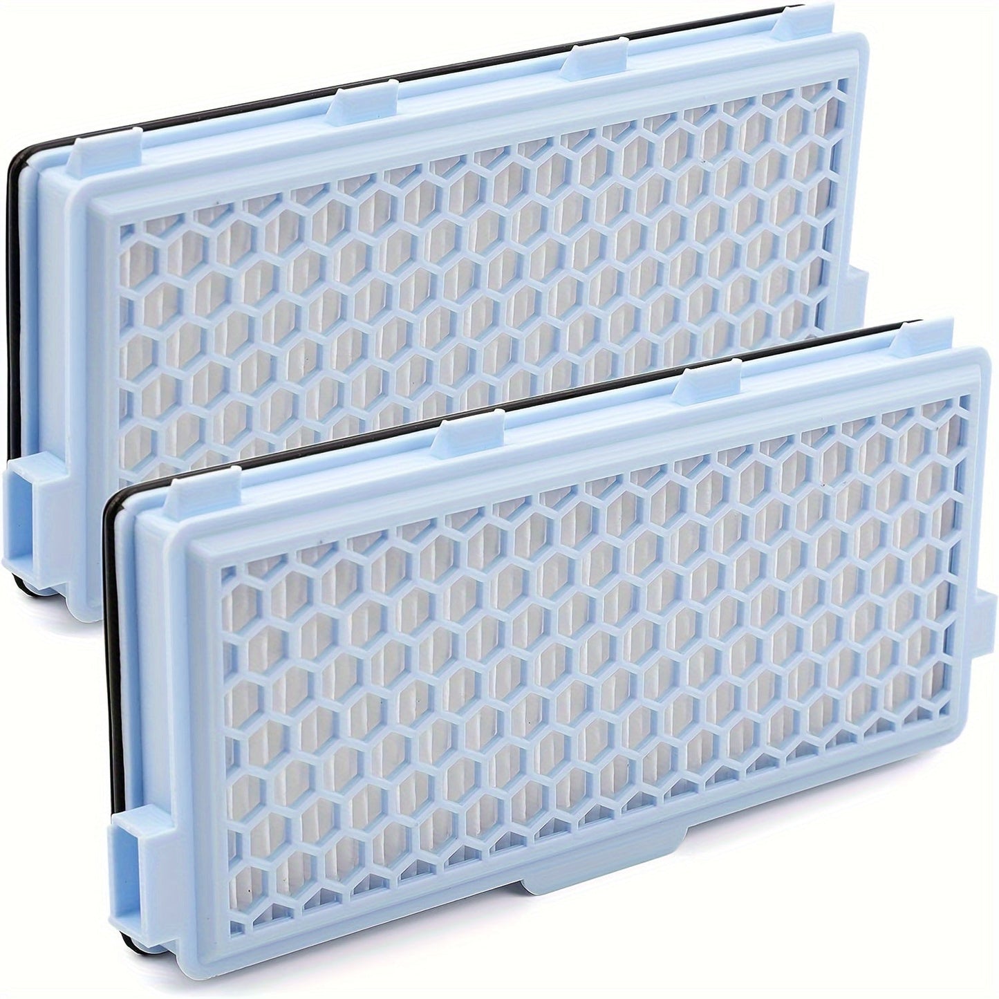 A set of 2 Active HEPA Filters that are compatible with Miele Vacuum Cleaners including models S4, S5, S6, S8, S8000, S8999, S6000, S6999, S5000, S5999, S4000, S4999, Complete C2, Complete C3, Compact C1, Compact C2. Reference Number: SF-HA 50.