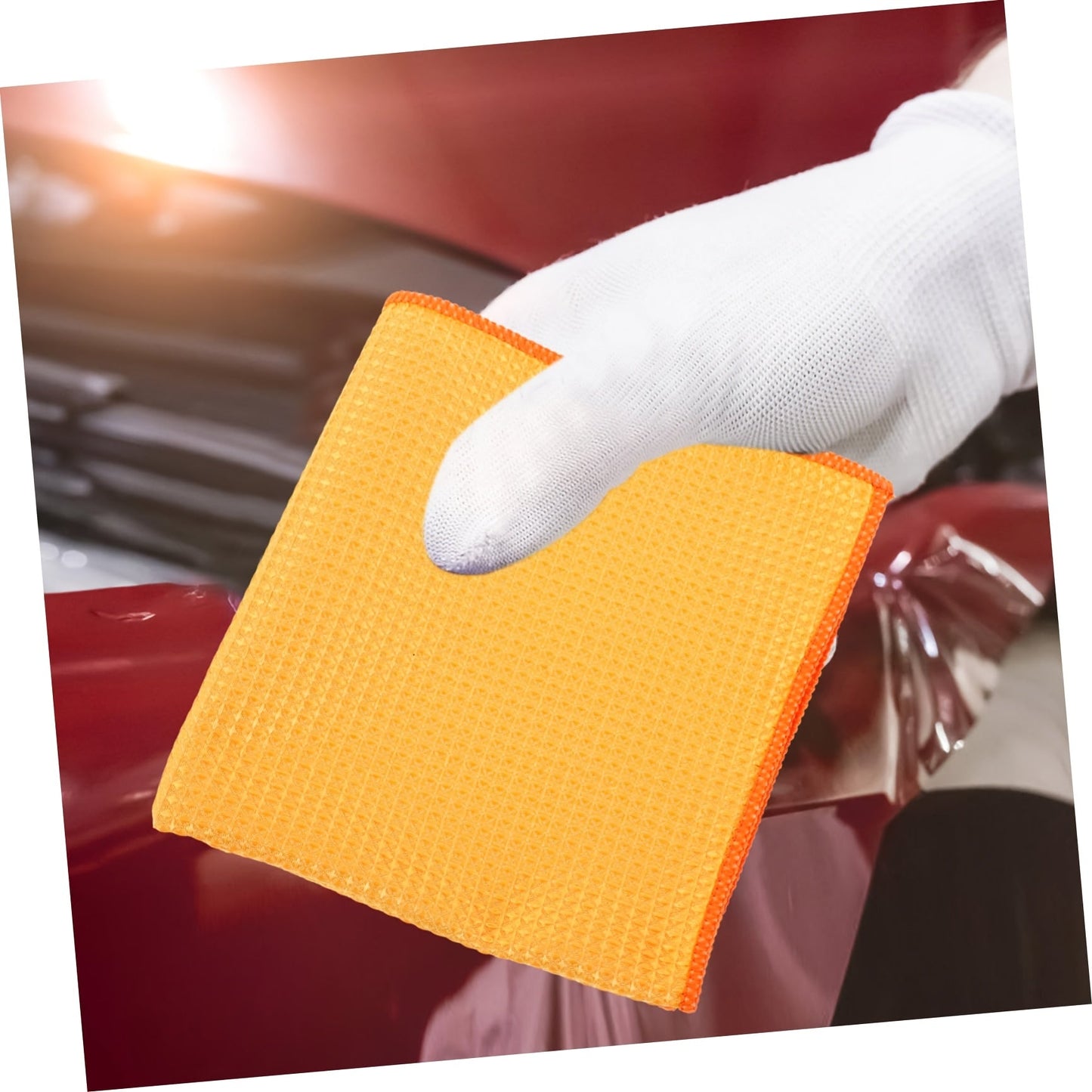 Green superfine fiber car cleaning wipes, washcloths, and towels for car wash, interior cleaning, and detailing. The ultimate auto detailing supplies for a sparkling clean car interior.