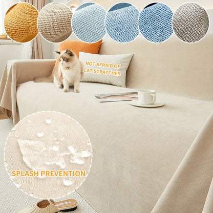 Durable Chenille Sofa Cover, ideal for Bedroom and Living Room, all-weather furniture protection.