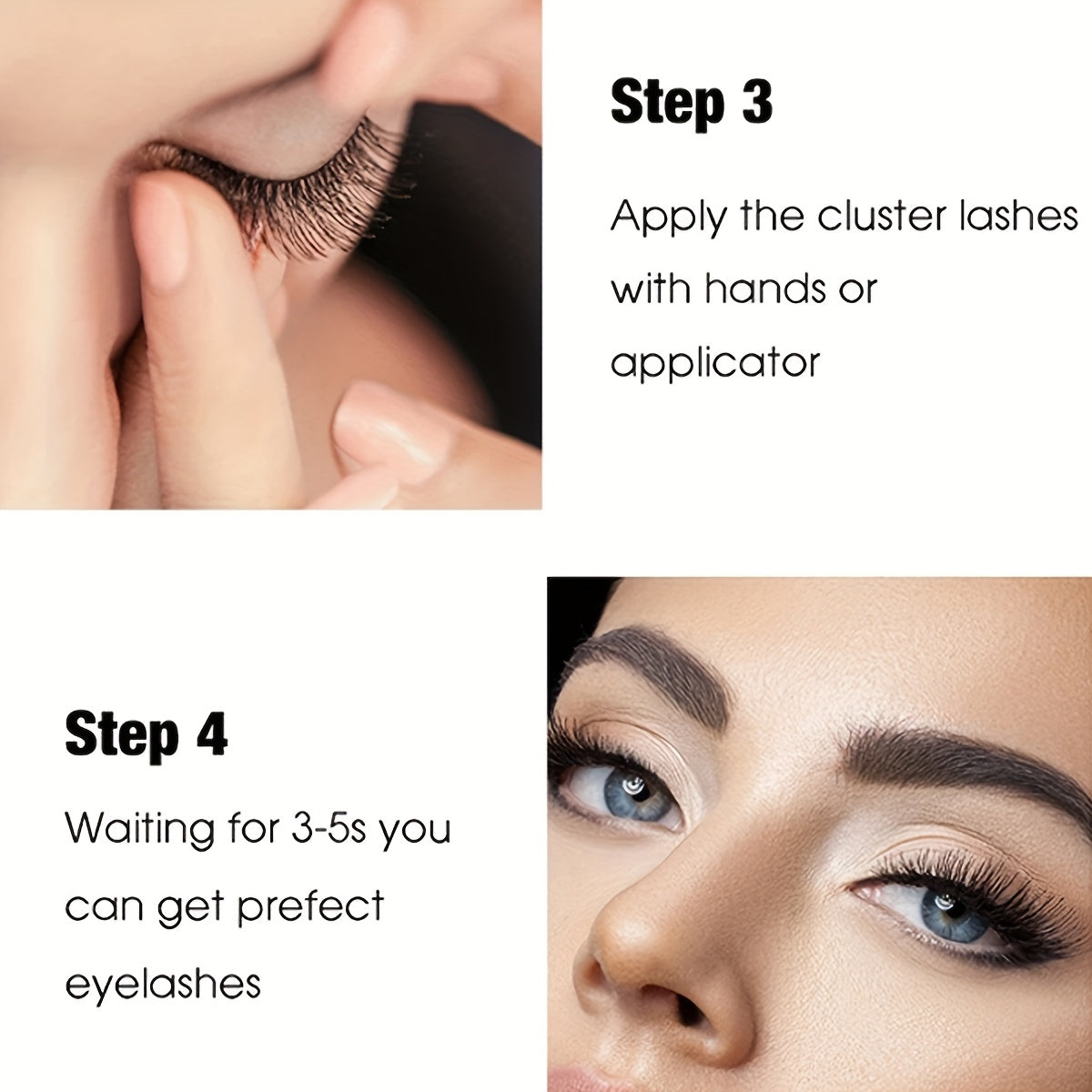 INSPARAya Waterproof Eyelash Glue, 5ml - Long-lasting, sweatproof formula for up to 45 days. Gentle on skin, ideal for individual clusters & DIY lashes. Hypoallergenic & plastic-compatible