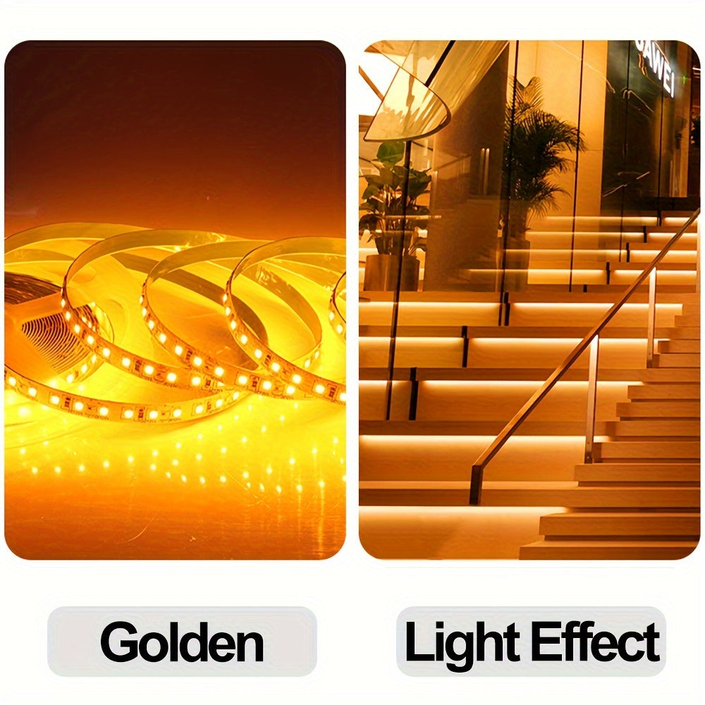 32.8ft/10m LED light strips, 24V, 2835 120LED/M, for home decor, plastic material, DC power.