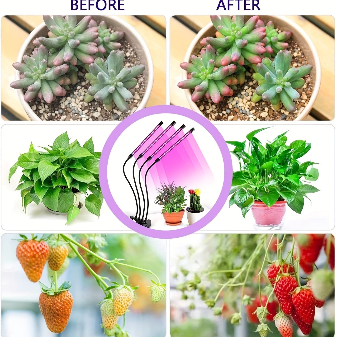 Achieve healthy indoor plant growth with this USB Phyto Lamp LED Grow Light!