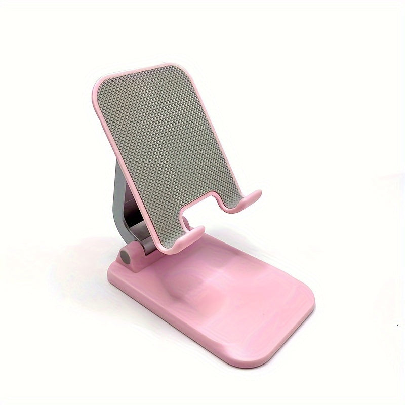 Foldable Metal Phone Stand with 360° Rotation, Suitable for Mobile Phones and Tablets - Great for Live Streaming, TV Watching, and Online Classes