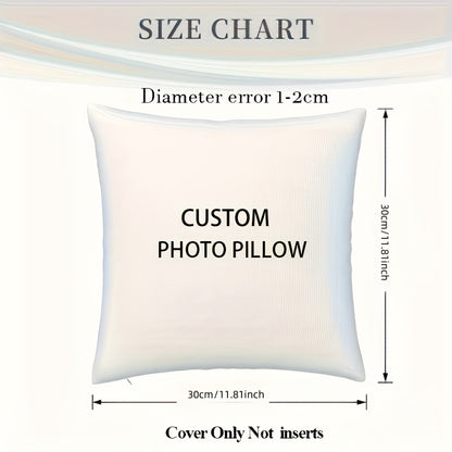 Personalize your favorite celebrities, pets, and more with our custom photo pillows. Double-sided print on soft plush fabric, perfect for sofa, bed, and car cushions.