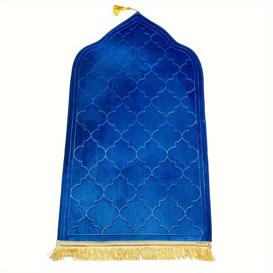 Premium outdoor prayer mat with tassel design - non-slip, durable, and comfortable for home and garden decor.