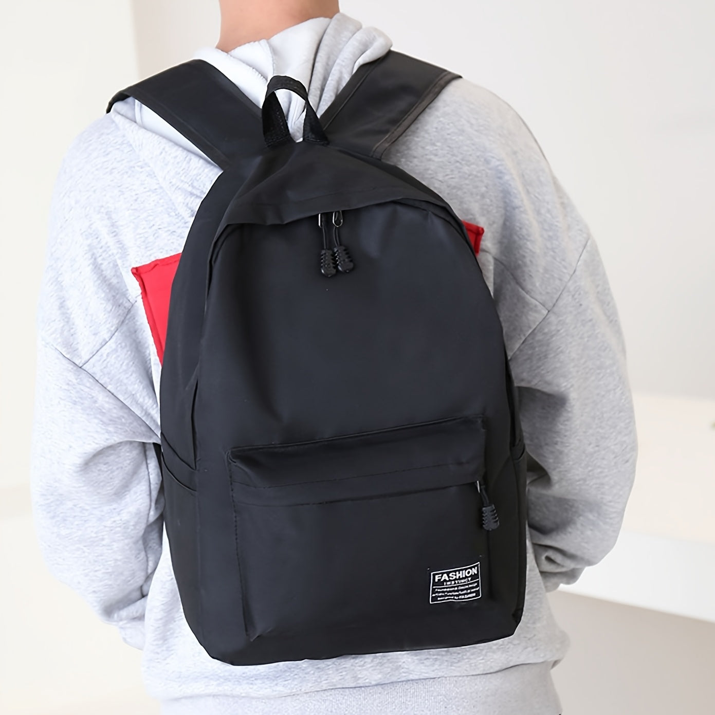 Padded laptop backpack with large capacity for men, students, and hiking