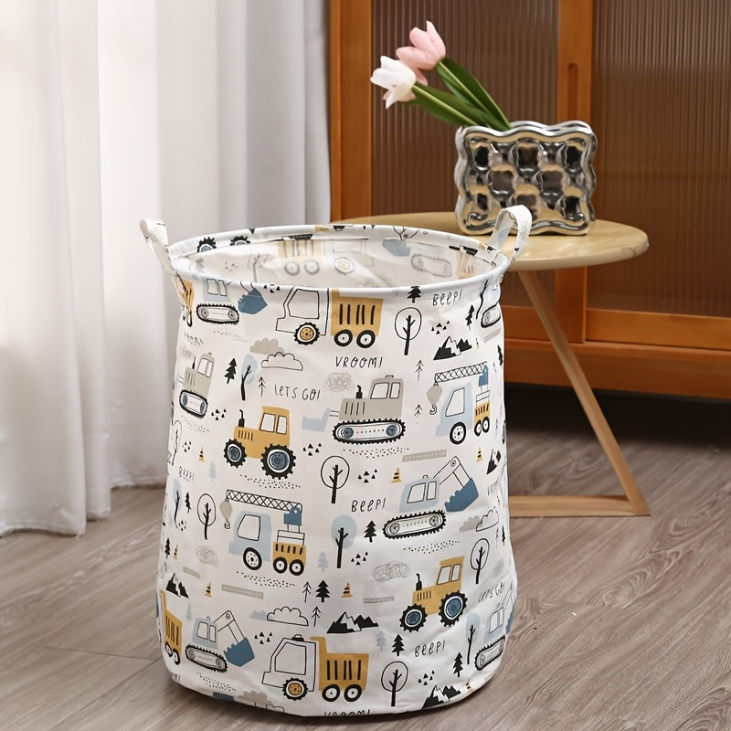 Multi-functional Storage Bag - Collapsible Laundry Hamper & Toy Organizer with Large Capacity, Convenient Handles and Stylish Fabric for Any Room, Storage Baskets for Laundry and Toys