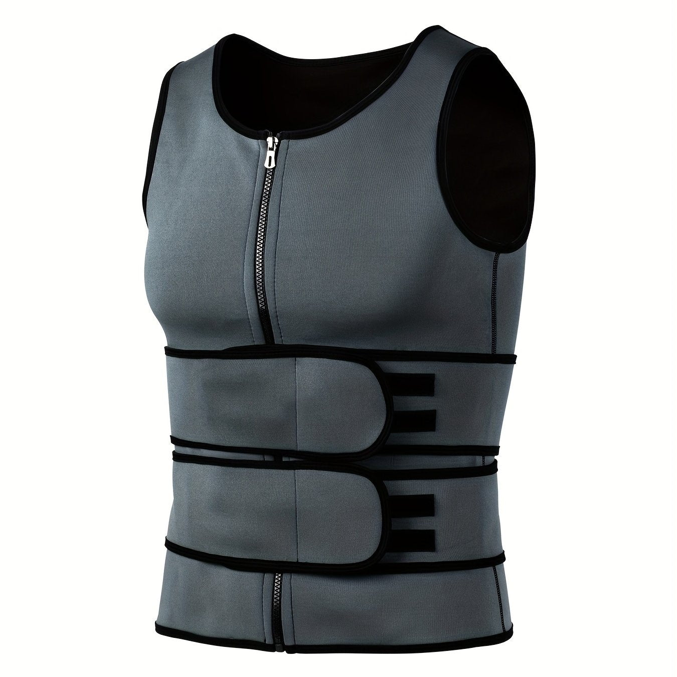 Student's new chest binder top with abdominal belt, body shaper, waist cincher, and tank top.