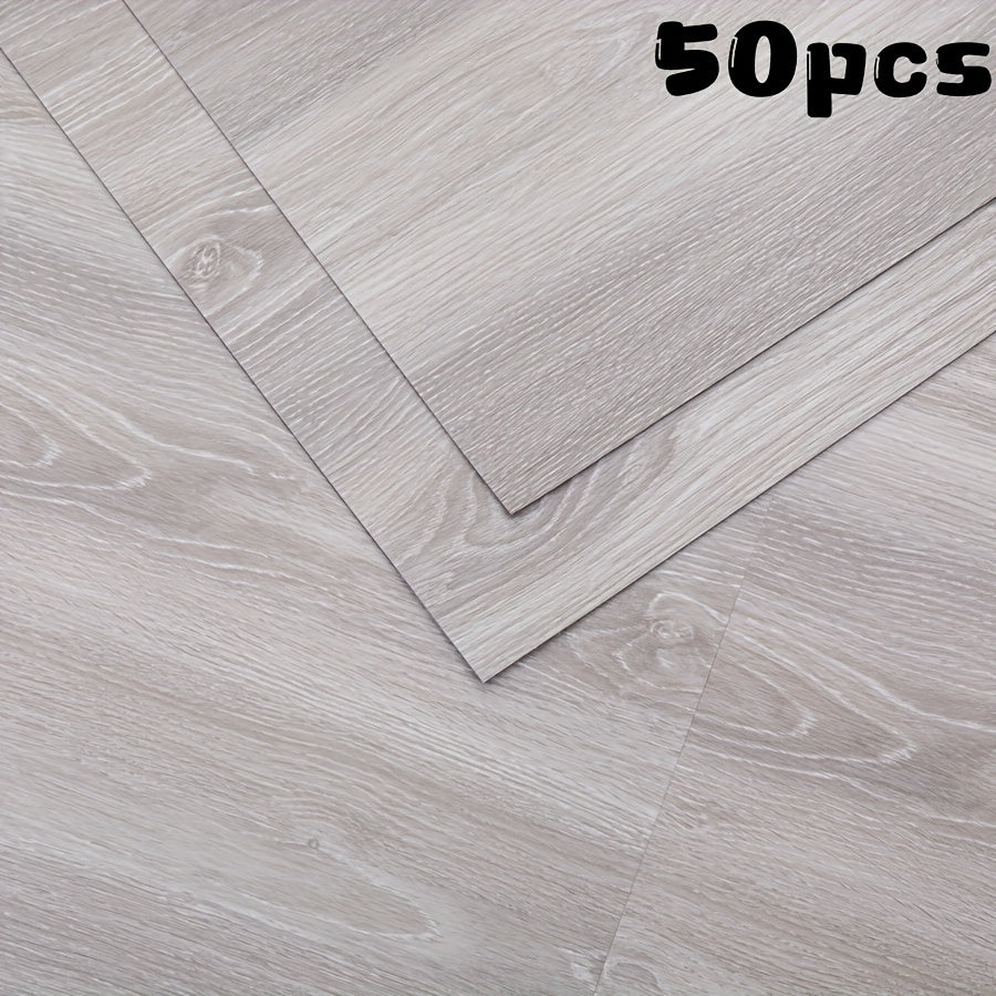 Luxury 3D texture retro self-adhesive floor stickers in packs of 25 or 50. Resistant to slipping and easy to apply. Waterproof and stain-proof, suitable for various rooms in the home. Ideal