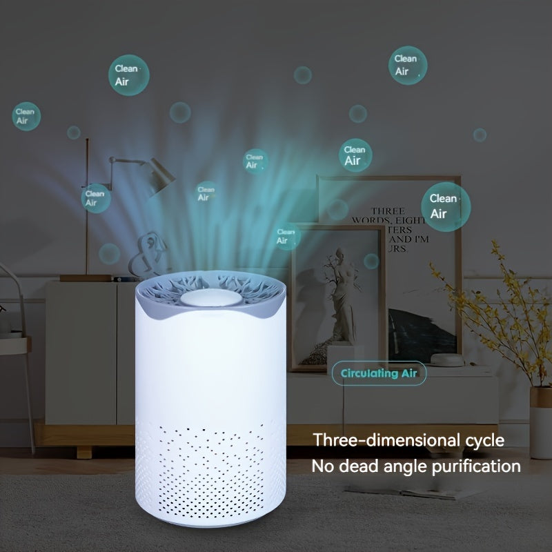 1pc Air Purifier for Home, Rooms with Odors, Smoke, suitable for Bedrooms, Study Rooms, Car, Garages, and Toilets.