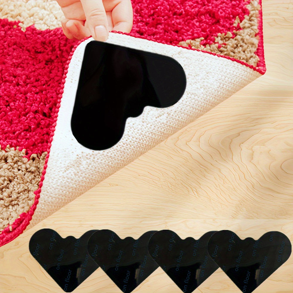 Non-Slip Carpet Grippers Sticker Set - Available in 4, 8, 16, or 32 pieces - Ideal for Living Room, Dining Area, and Bathroom Floors - Helps Prevent Slipping on Tiles and Wood Surfaces.