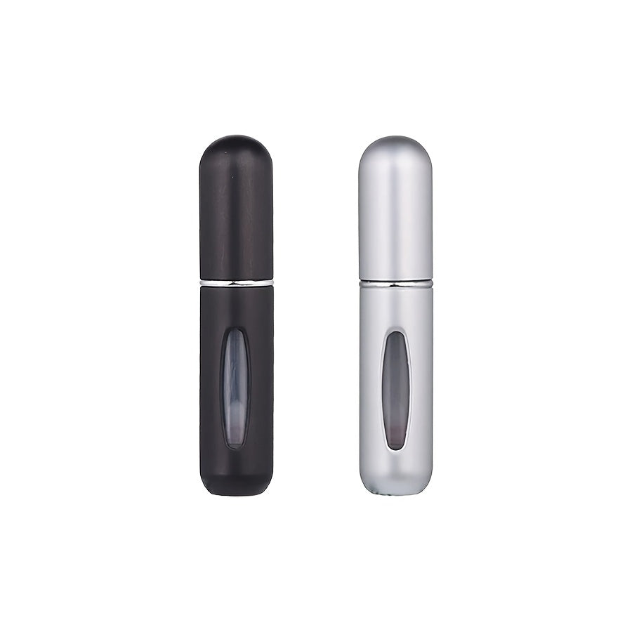 Refillable atomized perfume bottle ideal for travel and outings (5ml), suitable for men and women, makes a great gift.