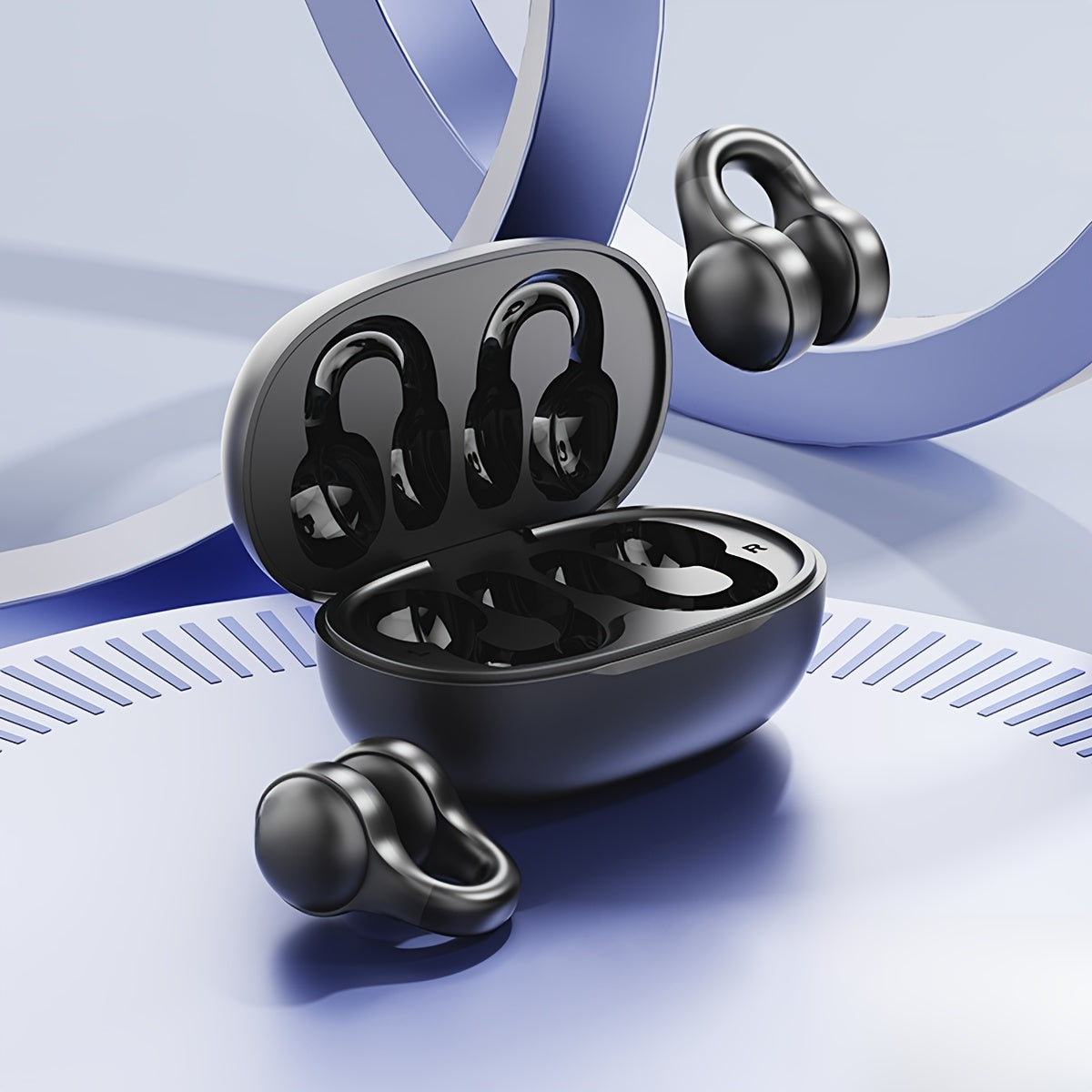 Introducing New Senyang Wireless Earbuds with TWS HIFI Dolby Bass, Stereo HD Call, Touch Control, Open-back Design, Non-Waterproof, Themed, Compatible with Cellphones, ideal for Gaming &