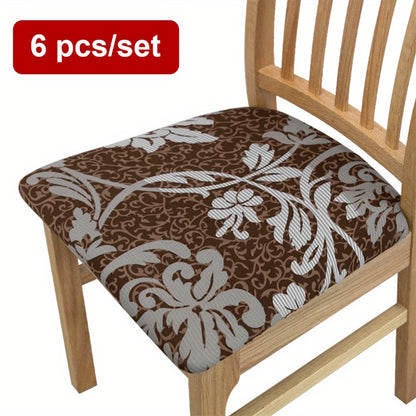 4/6 Elastic Chair Cushion Covers with Print