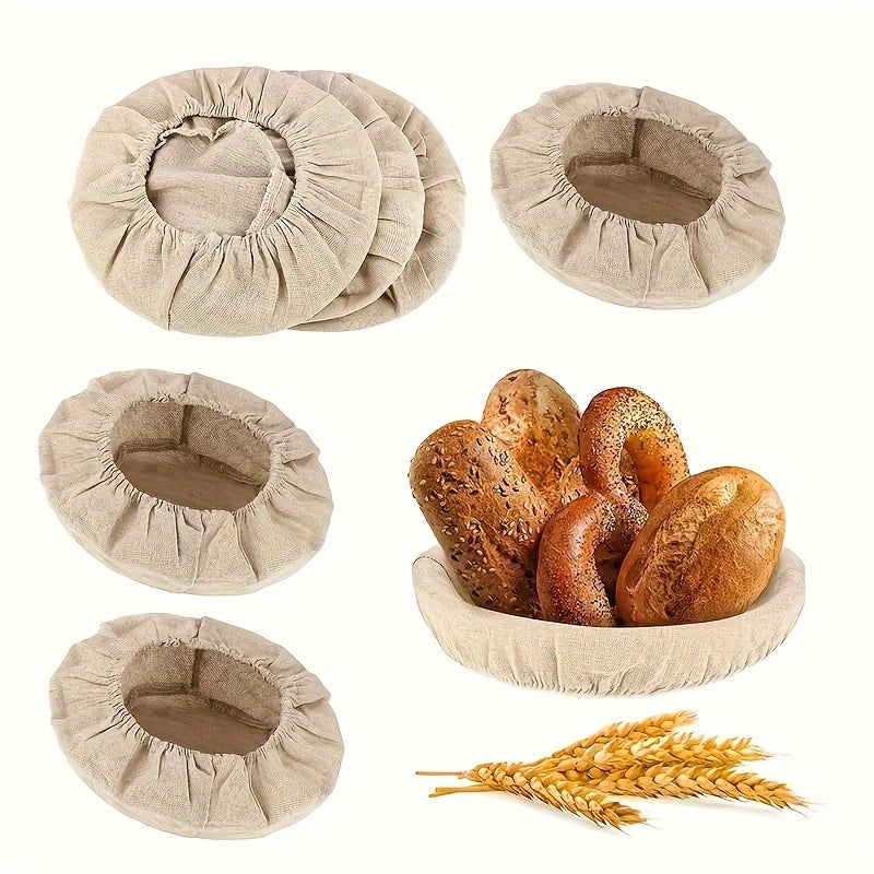 Cloth Bread Proofing Basket Liners - Rustic Style - Durable and Eco-Friendly - Perfect for Baking, Outdoor Gatherings, and Special Occasions - Bundle for Various Holidays including Christmas, Halloween, Easter, Thanksgiving, and Oktoberfest